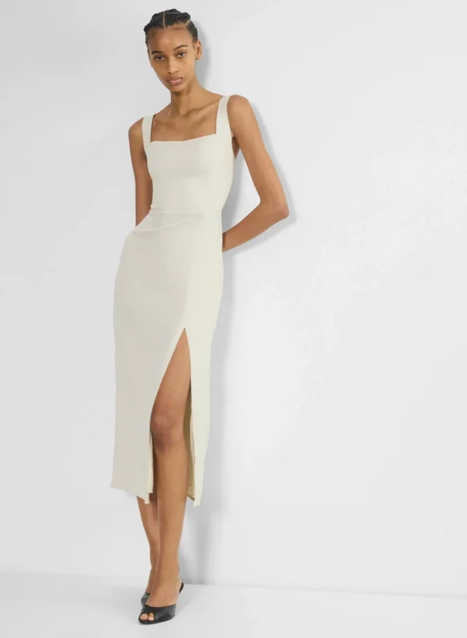 90s Slit Satin Midi Dress 90s Slit Satin Midi Dress