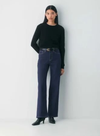 Accent Solid Brass Leather Belt