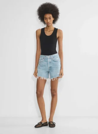 AGOLDE Parker Long Jean Short