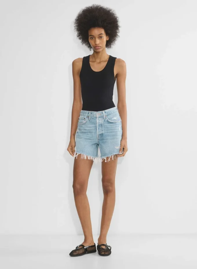 AGOLDE Parker Long Jean Short