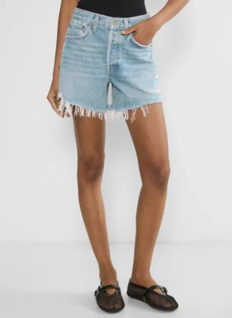 AGOLDE Parker Long Jean Short