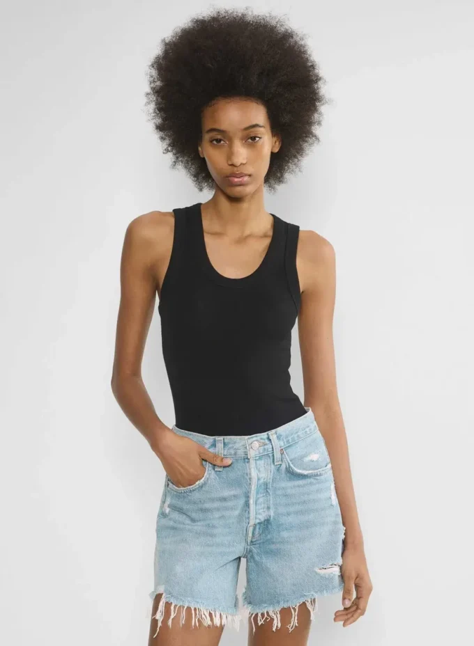 AGOLDE Parker Long Jean Short