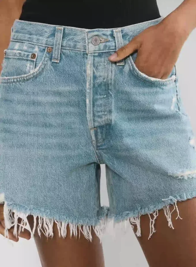 AGOLDE Parker Long Jean Short