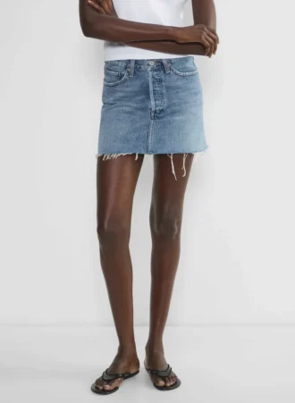 AGOLDE V-waist Mini Skirt