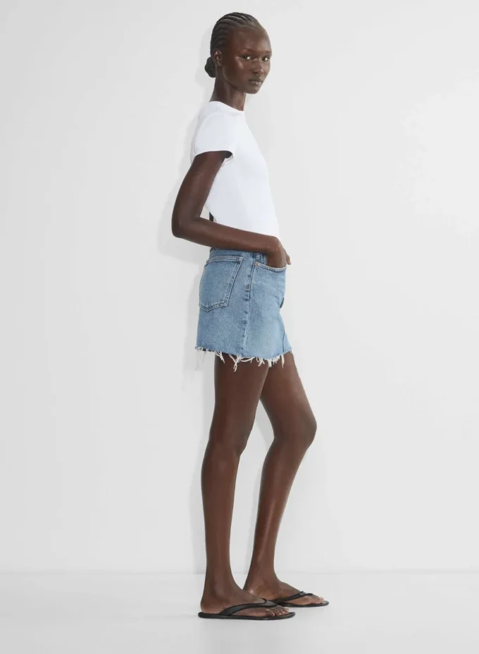 AGOLDE V-waist Mini Skirt