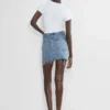 AGOLDE V-waist Mini Skirt