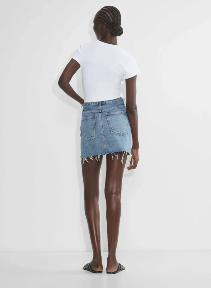 AGOLDE V-waist Mini Skirt