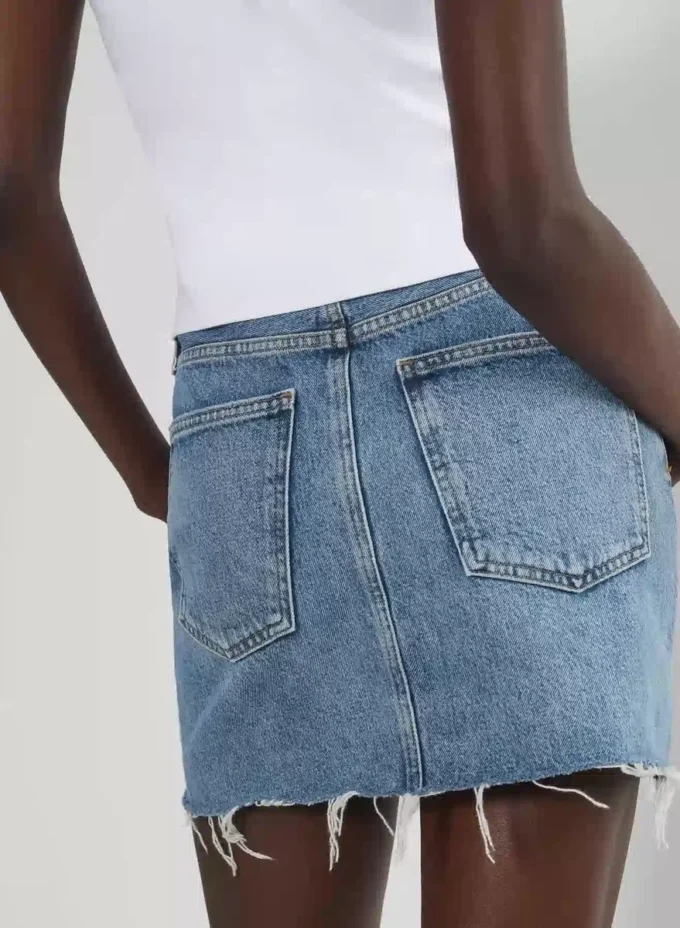 AGOLDE V-waist Mini Skirt