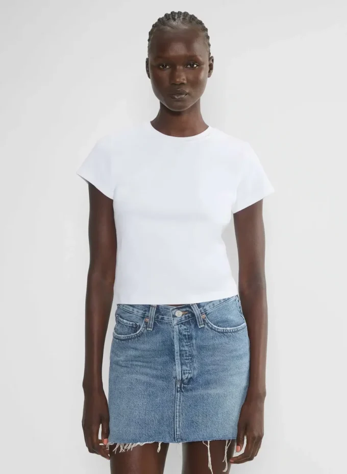 AGOLDE V-waist Mini Skirt