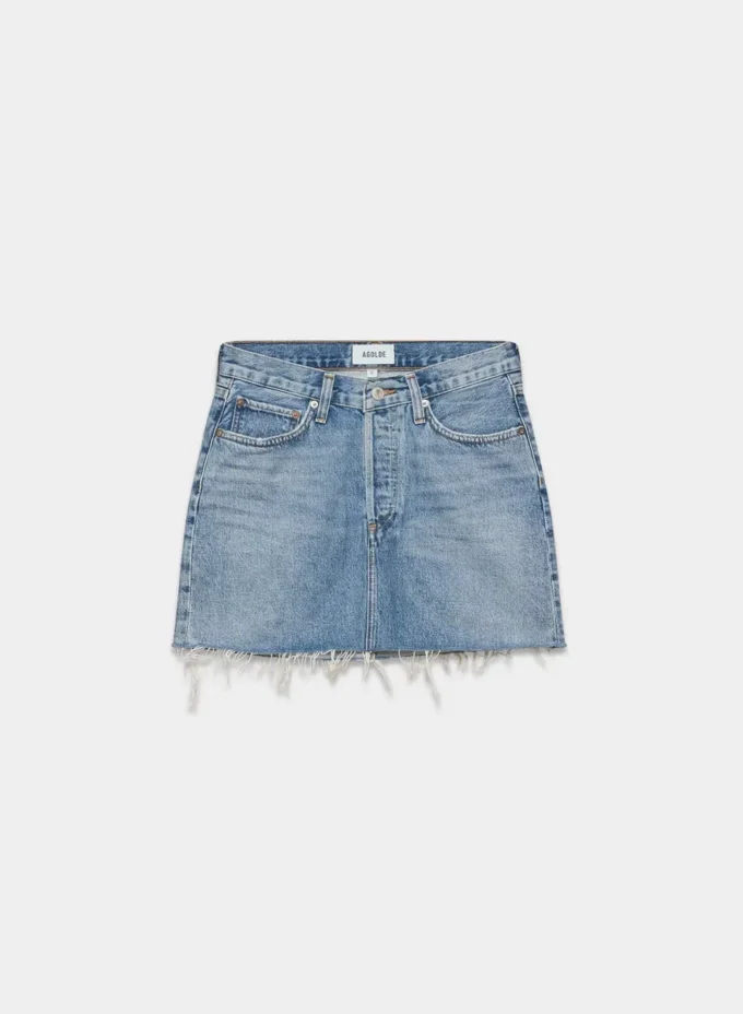 AGOLDE V-waist Mini Skirt