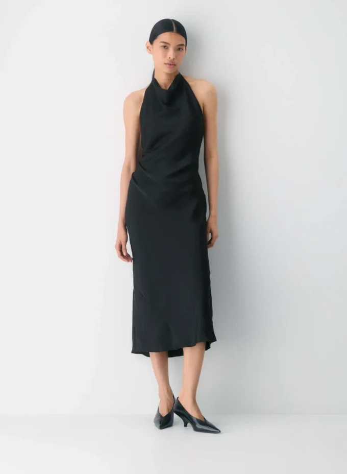 Audience Satin Halter Dress