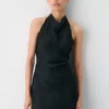 Audience Satin Halter Dress