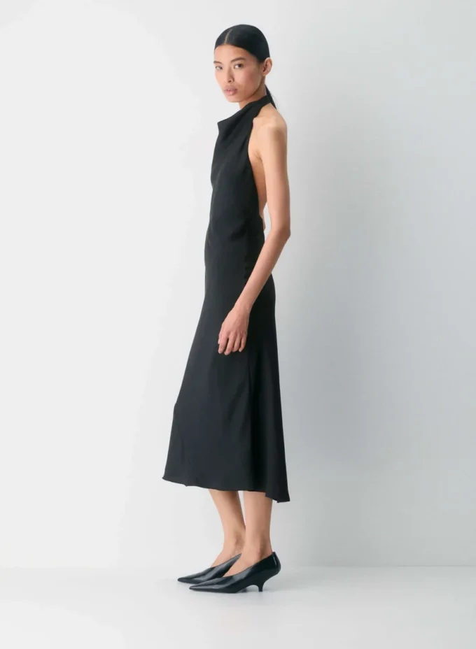 Audience Satin Halter Dress
