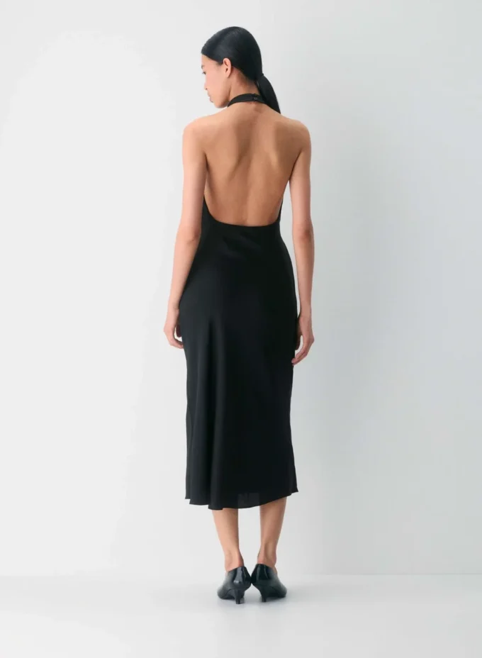 Audience Satin Halter Dress