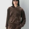 Audrina Velour Hoodie