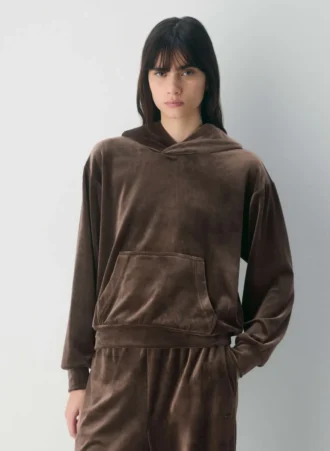 Audrina Velour Hoodie