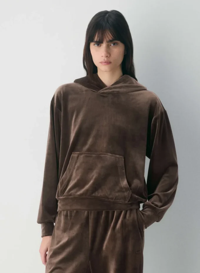 Audrina Velour Hoodie