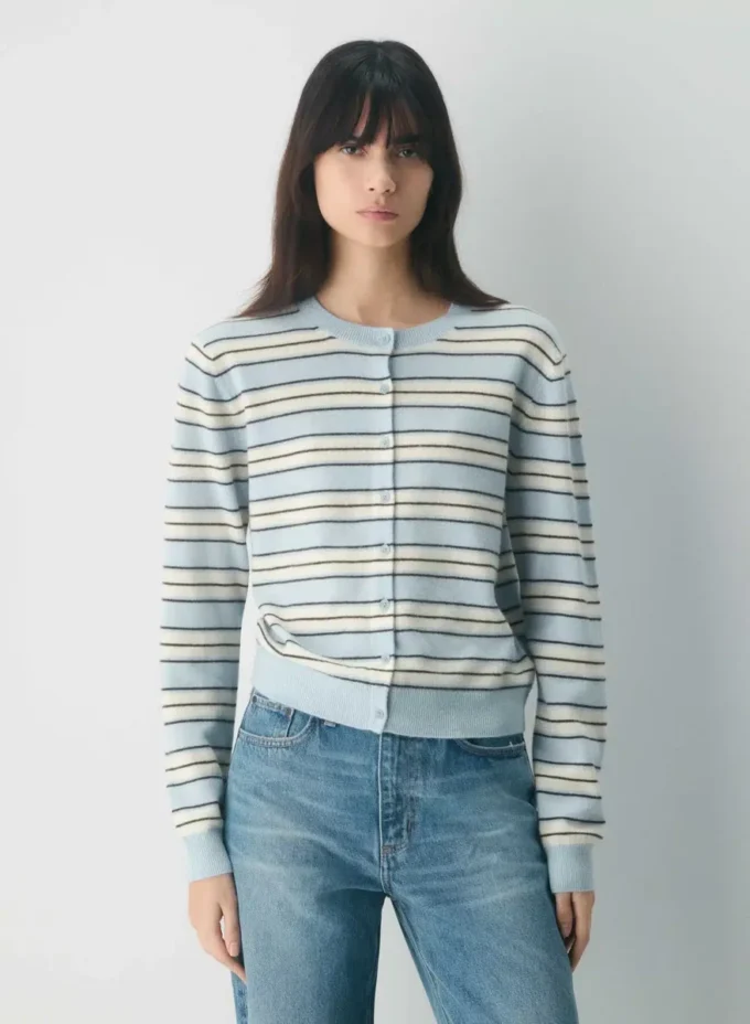 Bare Cashmere Crew Cardigan