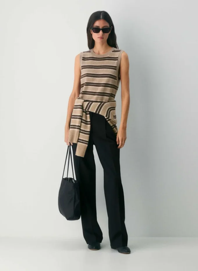 Bare Cashmere Crew Sweater Vest Bare Cashmere Crew Sweater Vest