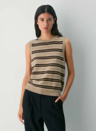 Bare Cashmere Crew Sweater Vest