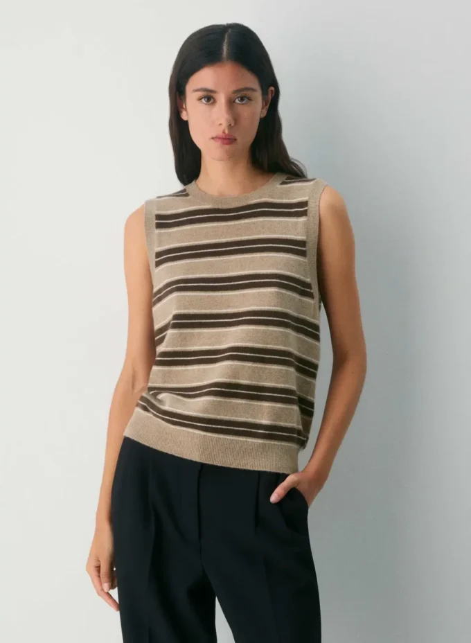 Bare Cashmere Crew Sweater Vest Bare Cashmere Crew Sweater Vest