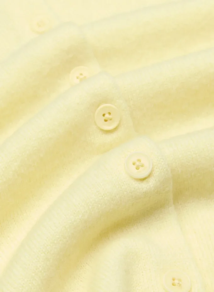 Bare Cashmere Shortsleeve Crew Cardigan Bare Cashmere Shortsleeve Crew Cardigan