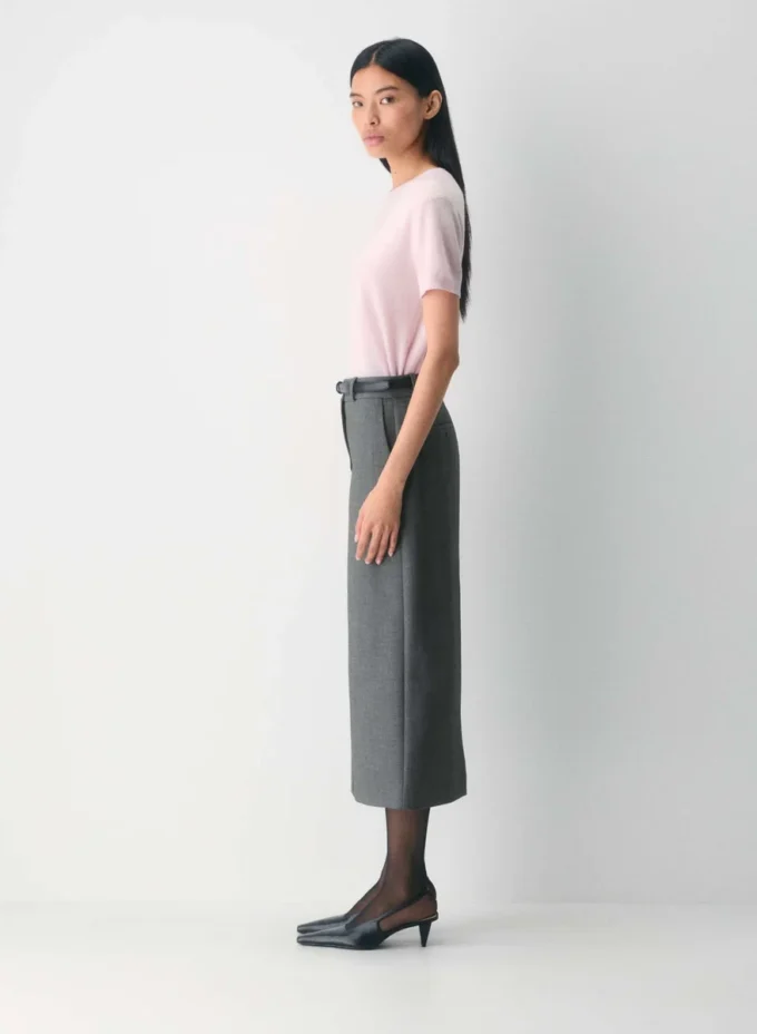 Bare Cashmere Shortsleeve Crew Sweater