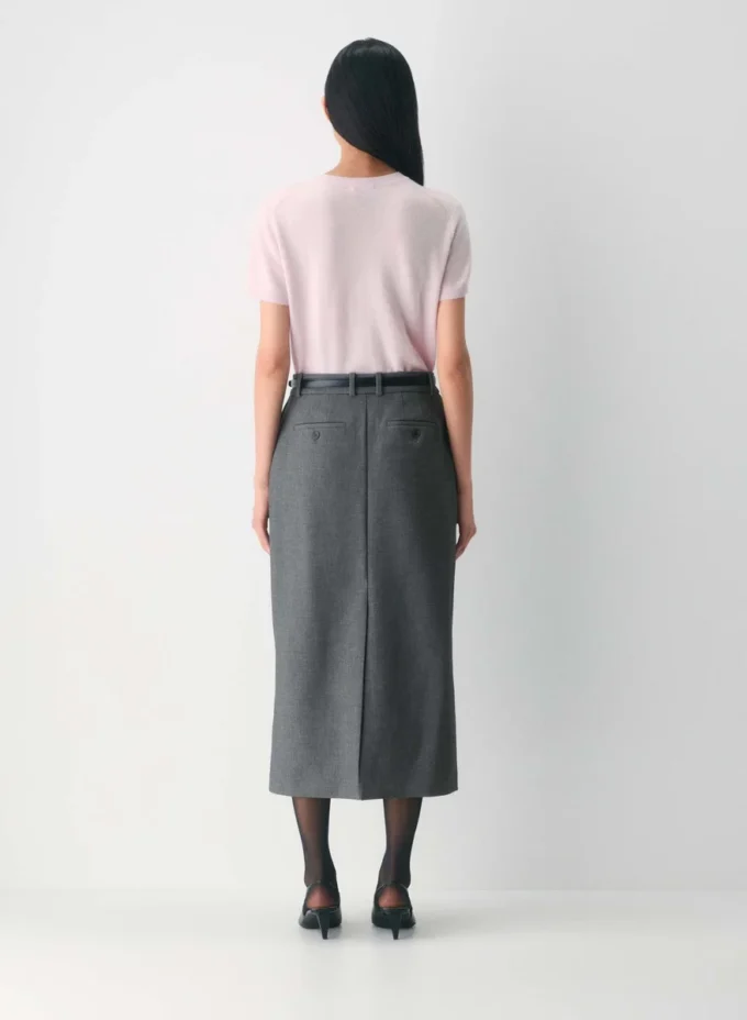 Bare Cashmere Shortsleeve Crew Sweater