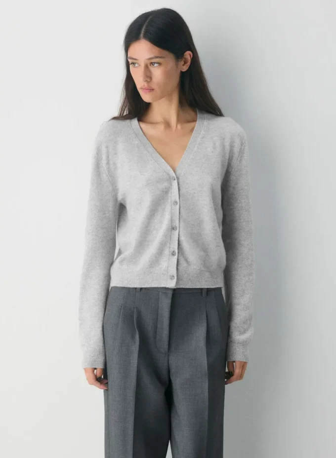 Bare Cashmere V-neck Cardigan