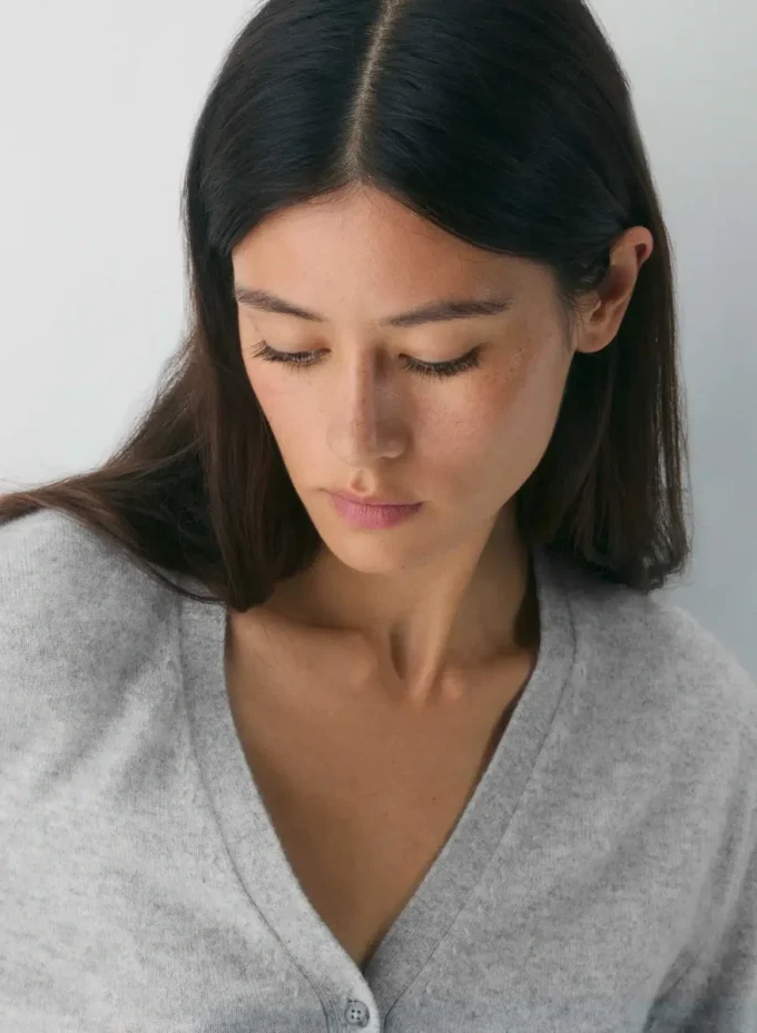 Bare Cashmere V-neck Cardigan