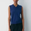 Bare Cashmere V-neck Sweater Vest