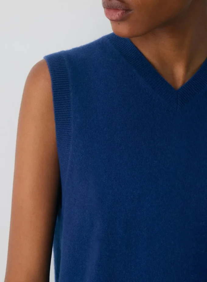 Bare Cashmere V-neck Sweater Vest