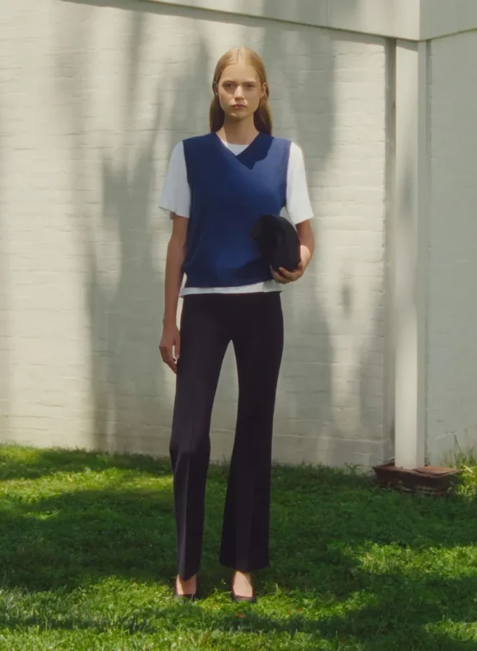 Bare Cashmere V-neck Sweater Vest