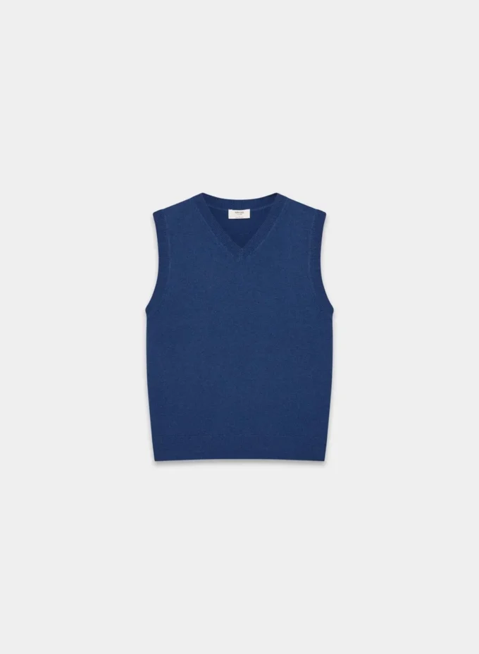 Bare Cashmere V-neck Sweater Vest
