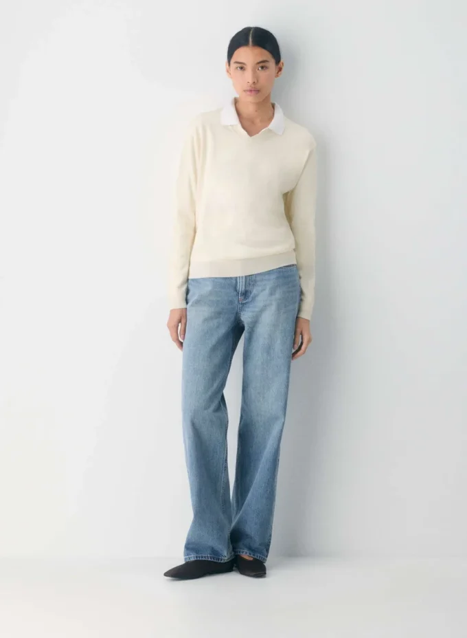 Bare Merino Wool V-neck Sweater