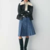 Billet Denim Skirt