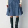 Billet Denim Skirt