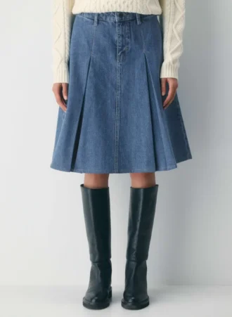 Billet Denim Skirt