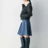 Billet Denim Skirt