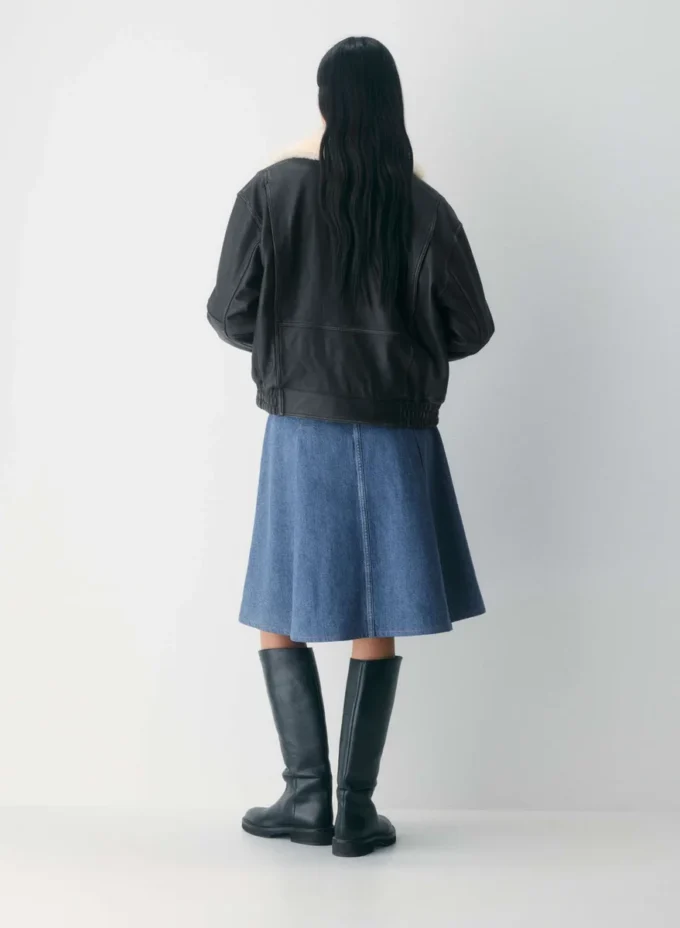 Billet Denim Skirt