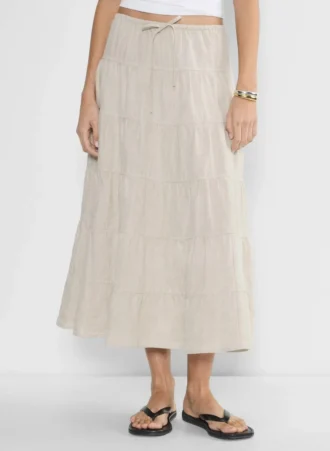 Bouquet Linen Skirt