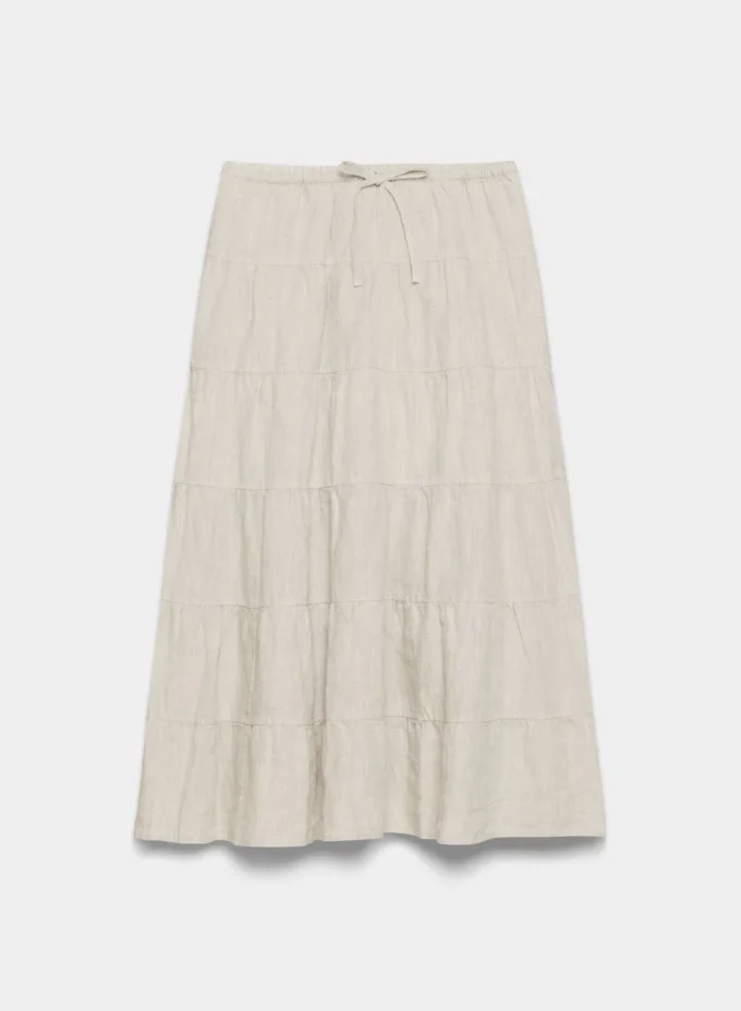 Bouquet Linen Skirt