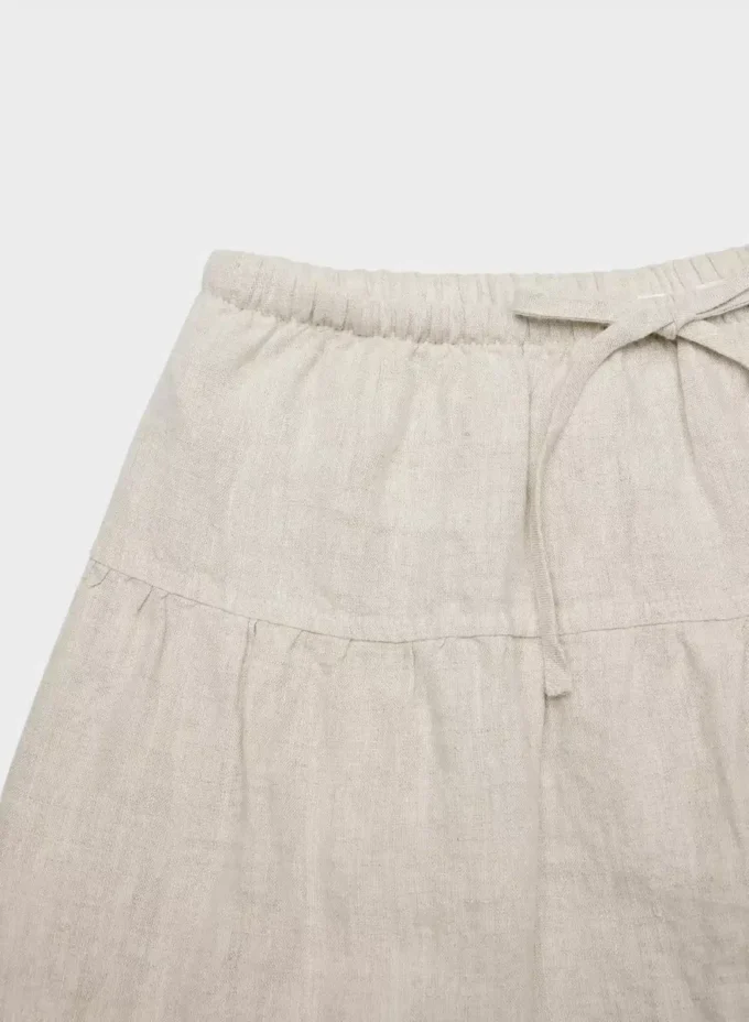 Bouquet Linen Skirt
