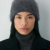 Brushed Cashmere Cuffed Beanie