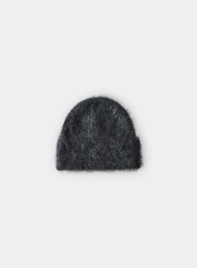 Brushed Cashmere Cuffed Beanie
