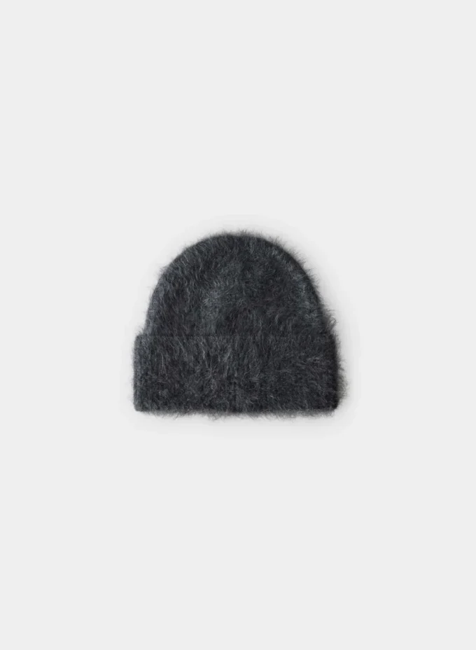 Brushed Cashmere Cuffed Beanie