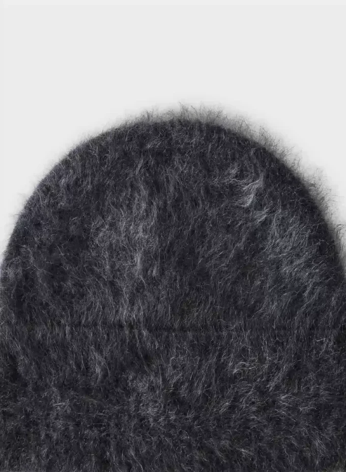 Brushed Cashmere Cuffed Beanie