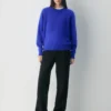 Brushed Cashmere Relaxed Crew Sweater