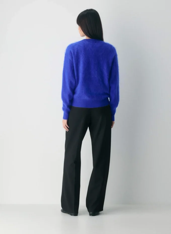Brushed Cashmere Relaxed Crew Sweater