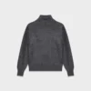 Brushed Cashmere Relaxed Turtleneck